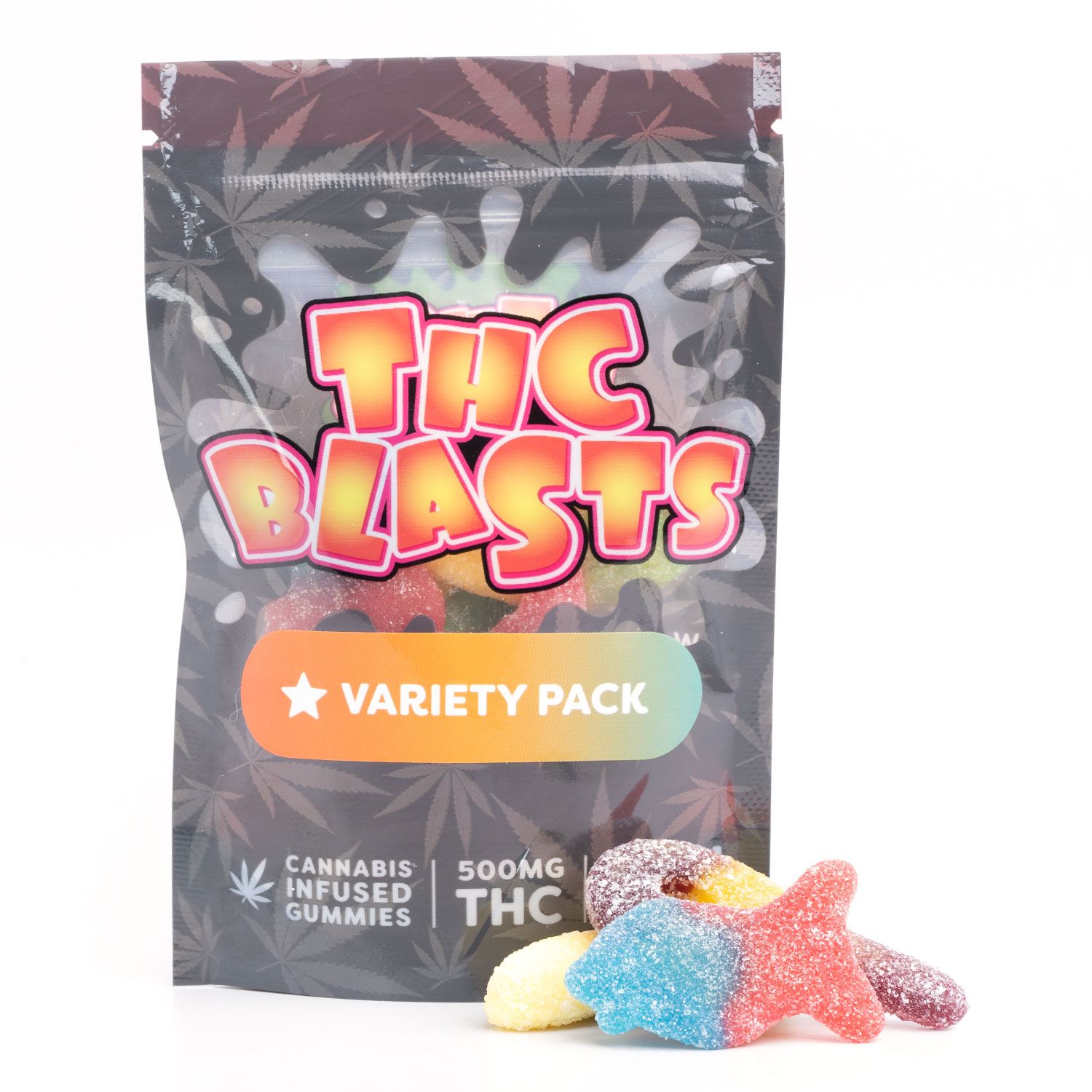 (500mg THC) Variety Gummy Pack By Blast Edibles