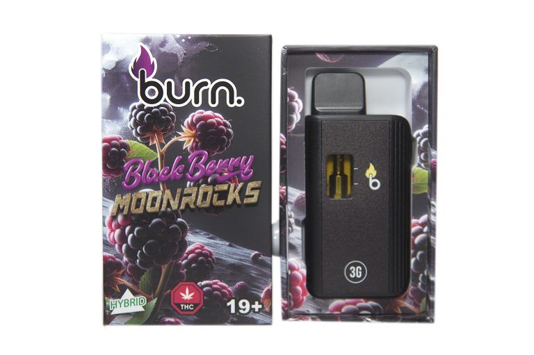 (3g) (Hybrid) Blackberry Moonrocks Disposable Vape By Burn