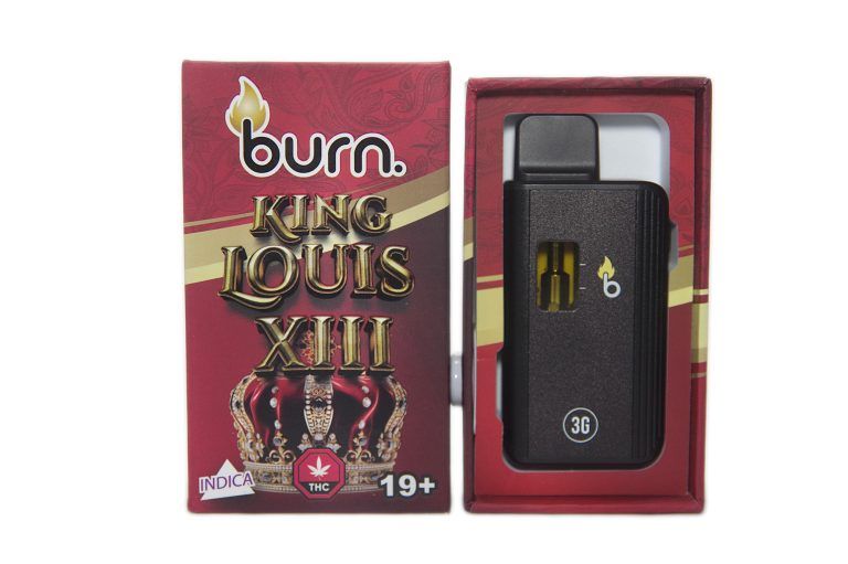 (3g) (Indica) King Louis XIII Disposable Vape By Burn