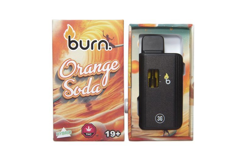 (3g) (Sativa) Orange Soda Disposable Vape By Burn