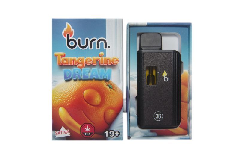 (3g) (Sativa) Tangerine Dream Disposable Vape By Burn