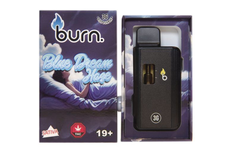 (3g) (Sativa) Blue Dream Haze Disposable Vape By Burn