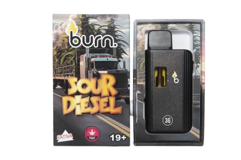 (3g) (Sativa) Sour Diesel Disposable Vape By Burn