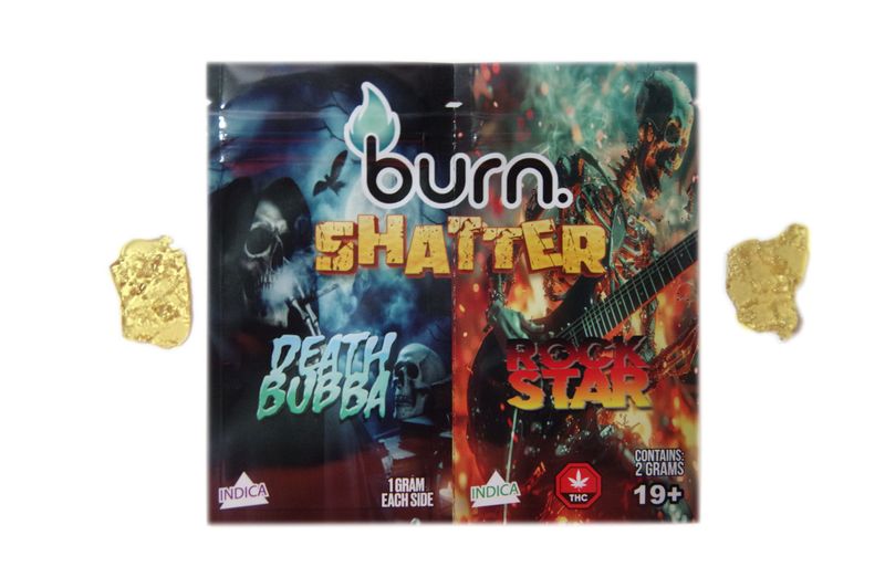 2 Grams, Death Bubba + Rockstar (1G + 1G) Shatter By Burn