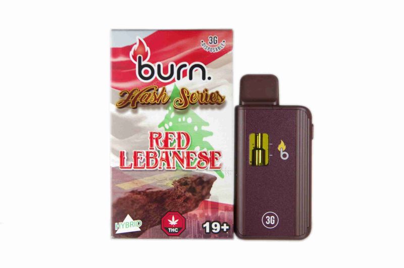 (3g) (Hybrid) Red Lebanese Disposable Vape By Burn