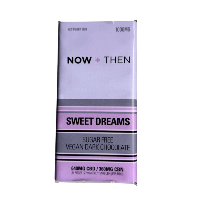 (640mg CBD/360mg CBN) (Sweet Dreams) Sugar Free Vegan Dark Chocolate By Now+Then