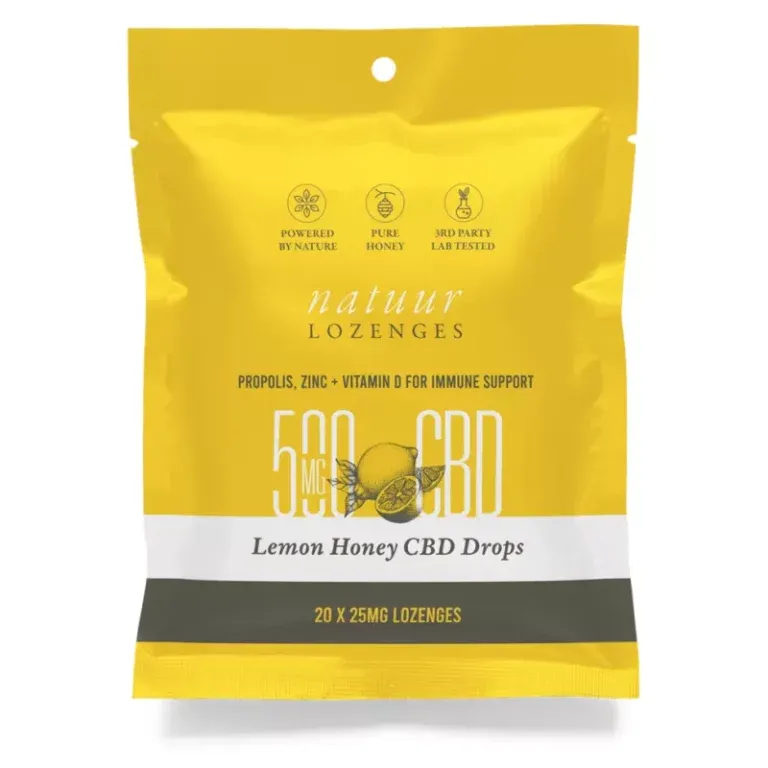 (500mg CBD) Lemon Honey Lozenges By Natuur