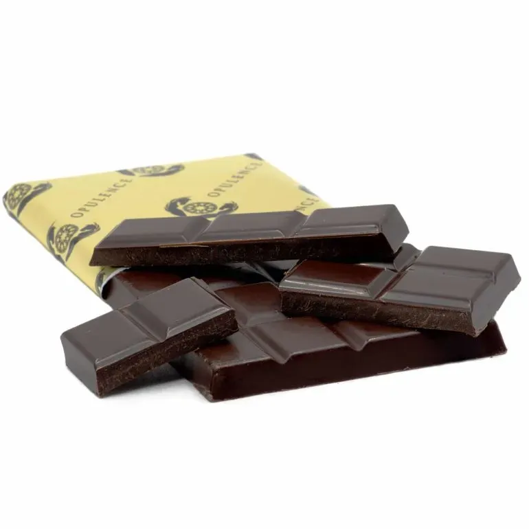 (500mg THC) (Sativa) Sugar Free Vegan Dark Shatter Bar By Opulence