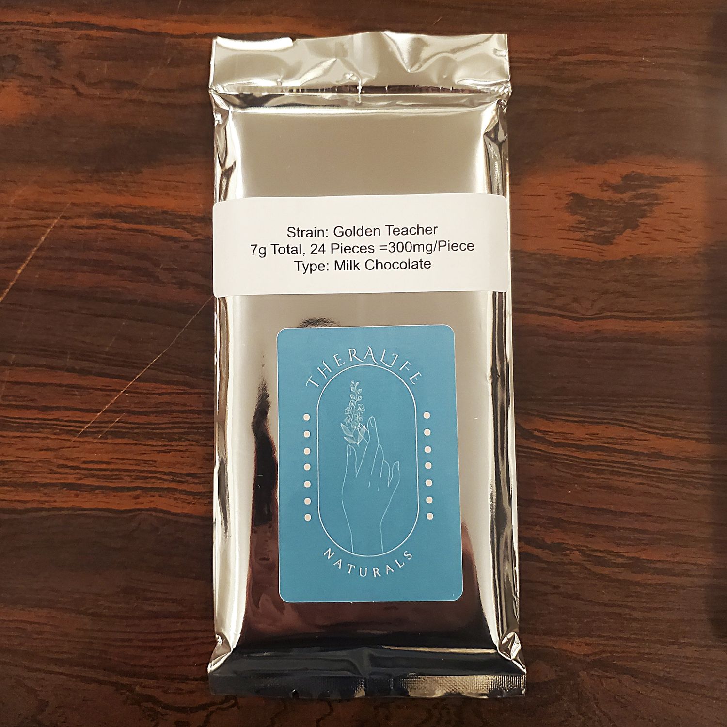 (7g Psilocybin) -Golden Teacher- Milk Chocolate Bar By Theralife Naturals