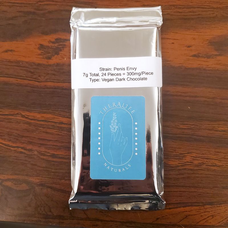 (7g Psilocybin) -Penis Envy- Vegan Dark Chocolate Bar By Theralife Naturals