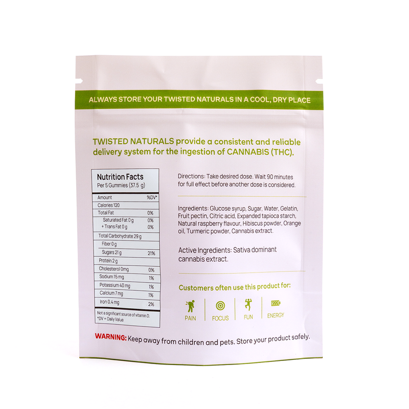 (1200mg Sativa) Citrus Twist High Dose - Naturals - By Twisted Extracts