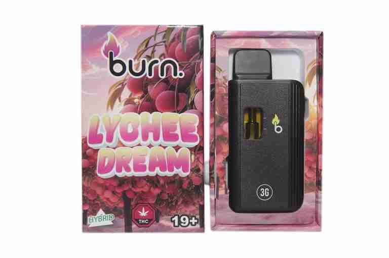 (3g) (Hybrid) Lychee Dream Disposable Vape By Burn