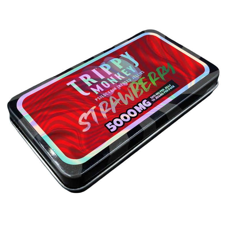 (500mg x 10) Strawberry Psilocybin Jellies By Trippy Monkey