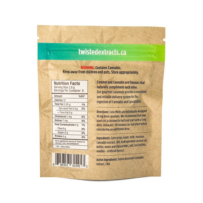 Cara-Melts 1:1 (40mgTHC/40mg CBD) by Twisted Extracts