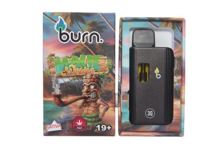 (3g) (Sativa) Maui Wowie Disposable Vape By Burn (3g) (Sativa) Maui Wowie Disposable Vape By Burn