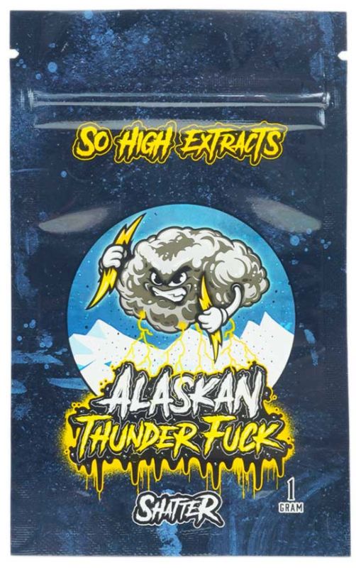 (1g) Alaskan Thunder Fuck Shatter By So High Extracts