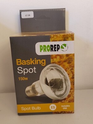Pro rep basking spot lamp 150w ES fitting.
