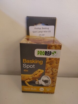 Pro rep basking spot lamp 40w ES fitting.