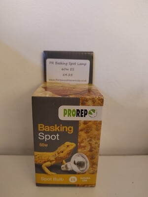 Pro rep basking spot lamp 60w ES fitting.