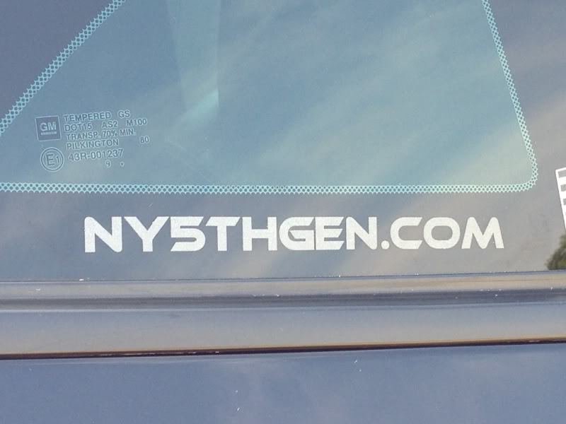 NY5THGEN Side Window Decal (pair)