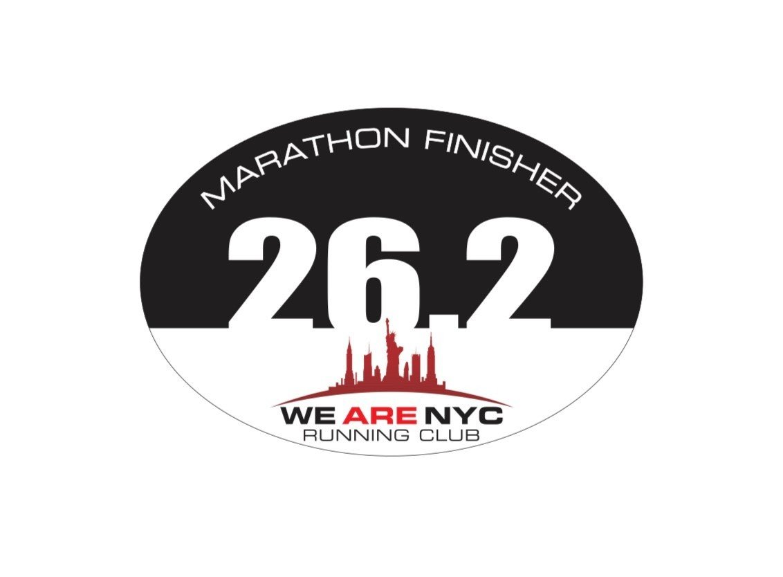 WE ARE NYC RUNNING CLUB "26.2 MARATHON FINISHER"