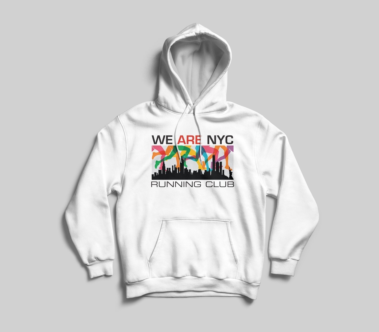 WE ARE NYC RAINBOW LEGS HOODED SWEATSHIRT - AVAILABLE IN 7 COLORS!