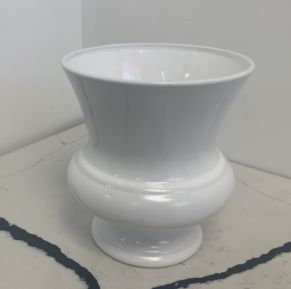 White urn vase