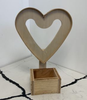 Mini wood heart