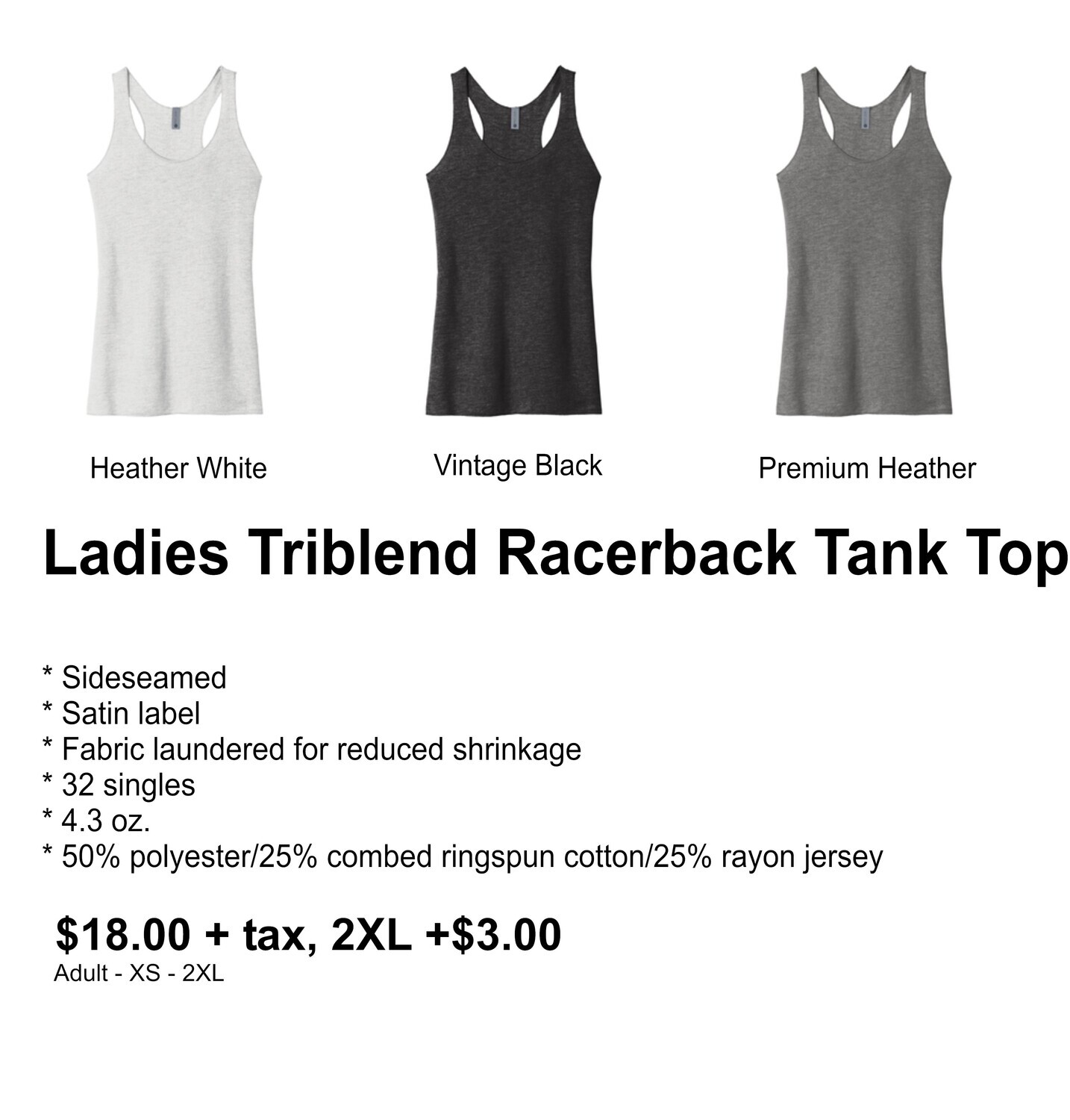 Triblend Racerback Tank Top