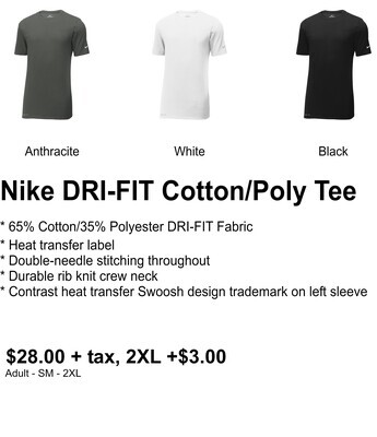Nike DRI-FIT Cotton/Poly Short Sleeve Tee
