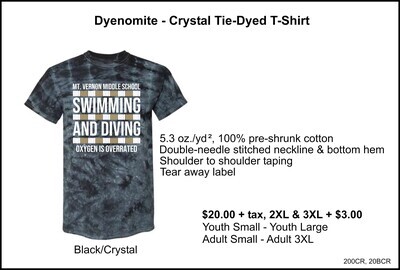 Dyenomite - Crystal Tie-Dyed T-Shirt
