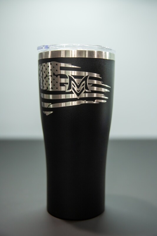 30 oz Black Patriotic MV Tumbler