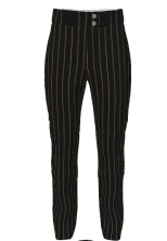 Sublimated Pinstripe Black/Vegas Gold Pants