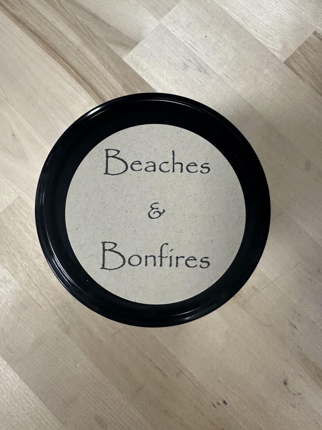 Beaches &amp; Bonfire Wooden Wick Candle - 16 oz.