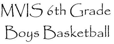 MVIS 6th Grade Boys Basketball