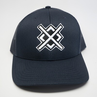 Nardcore Navy Snapback Low Profile Trucker Hat