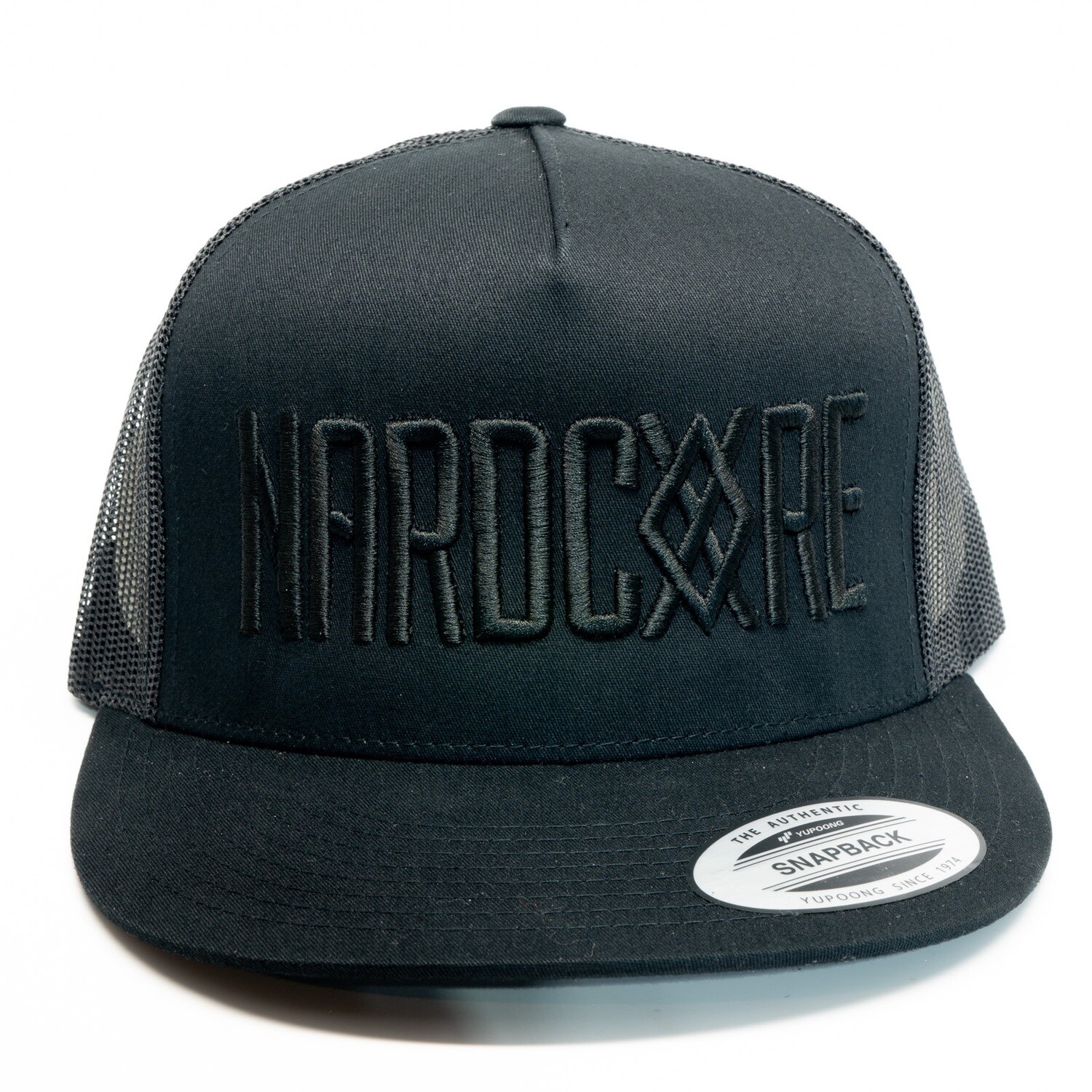 Nardcore Black on Black Trucker Hat