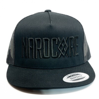 Nardcore Black on Black Trucker Hat
