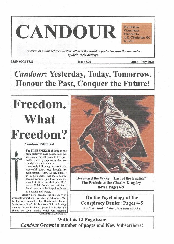 Candour # 876 (June/July 2021)