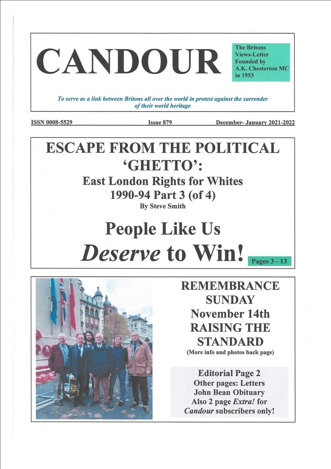 Candour #879 (January/February 2022)