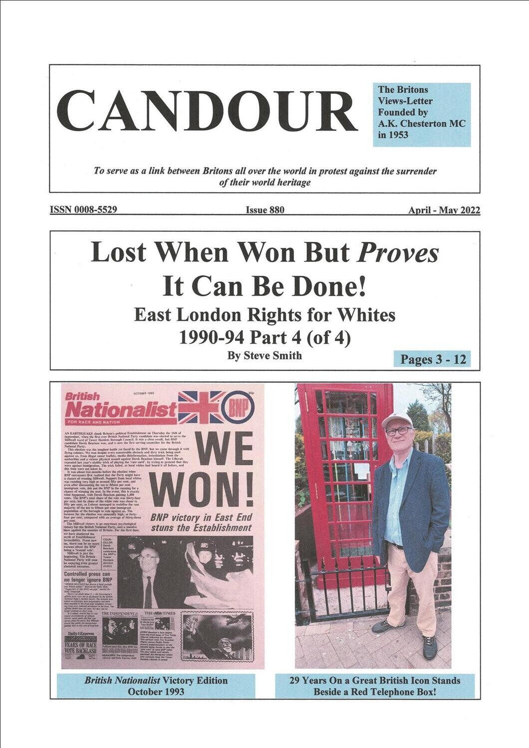 Candour #880 (May/June 2022)