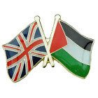 British/Palestine flags badge