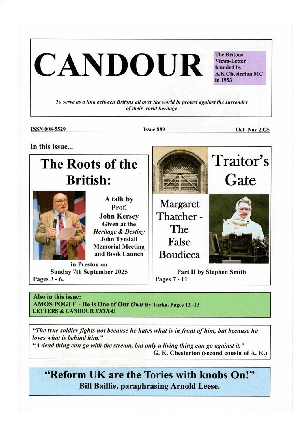 Candour 5 Issue Subscription £20.00