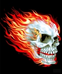 Flaming Skull