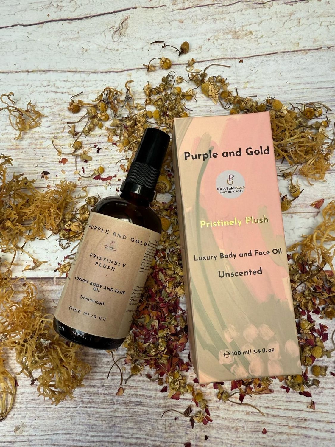 Unscented Pristinely Plush Luxury Face & Body Oil