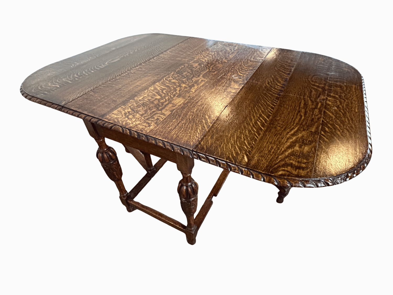 Tiger Oak Dropleaf Table
