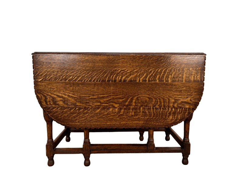 KA15 - Tiger Oak Dropleaf Table