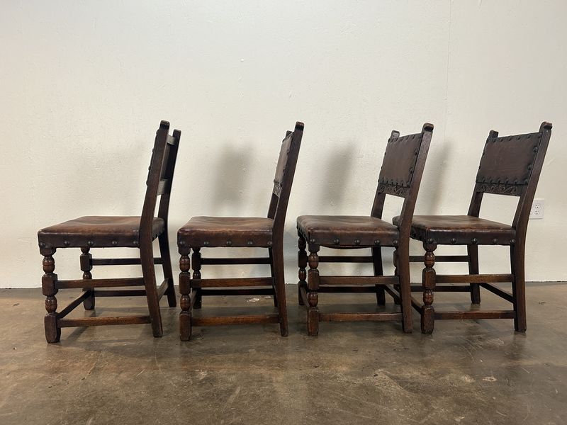 Oak & Leather Chairs