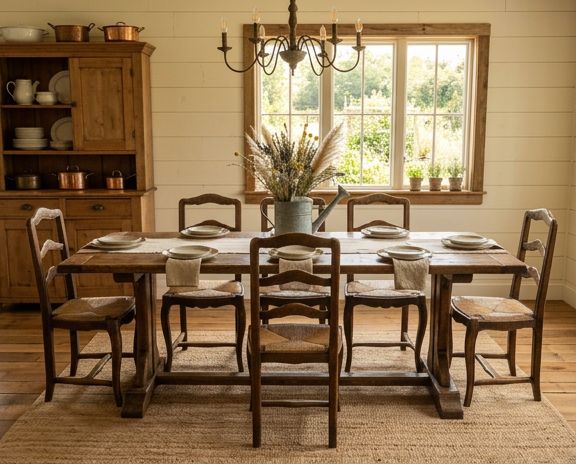 O39 - Set of 6 French Provincial Chairs