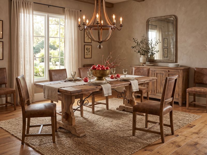 O146 - Plank Top Dining Table